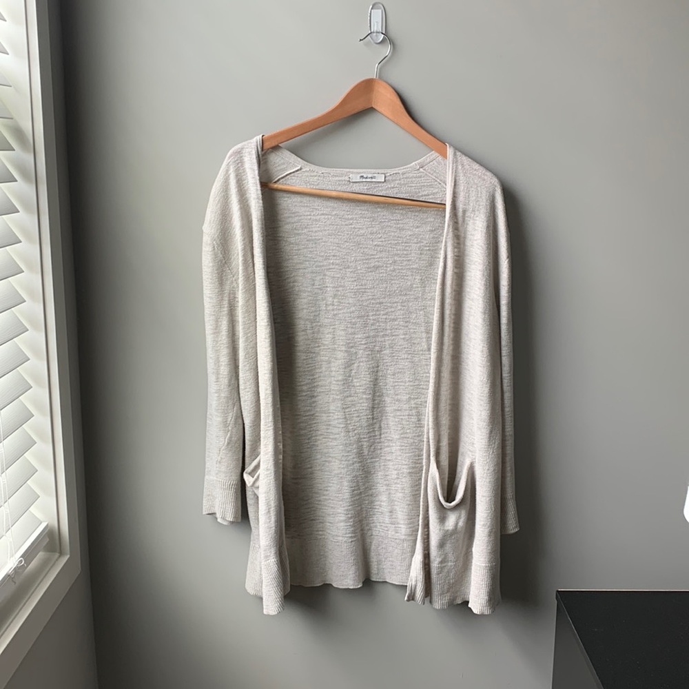 Madewell small basic cardigan